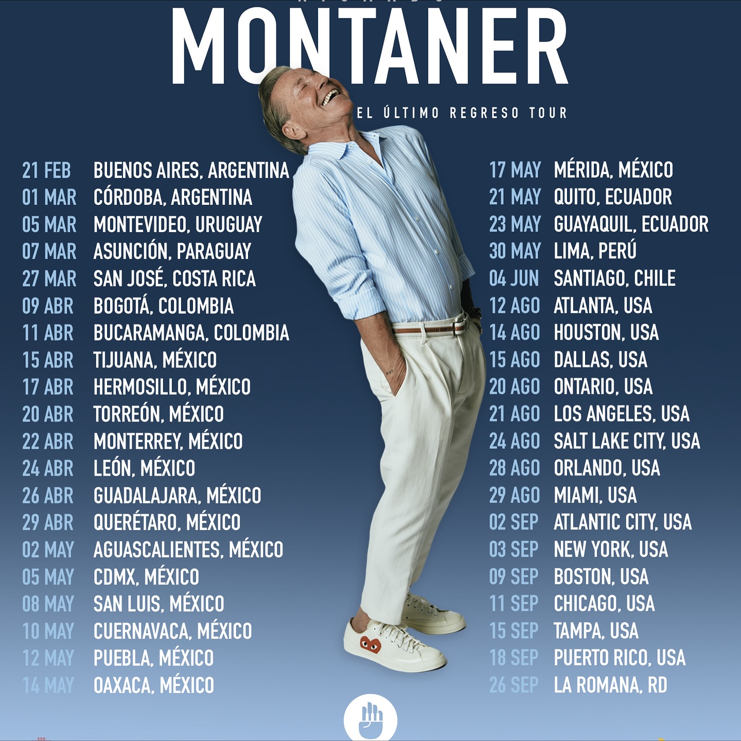 Ricardo Montaner El Último Regreso Tour Poster 2026